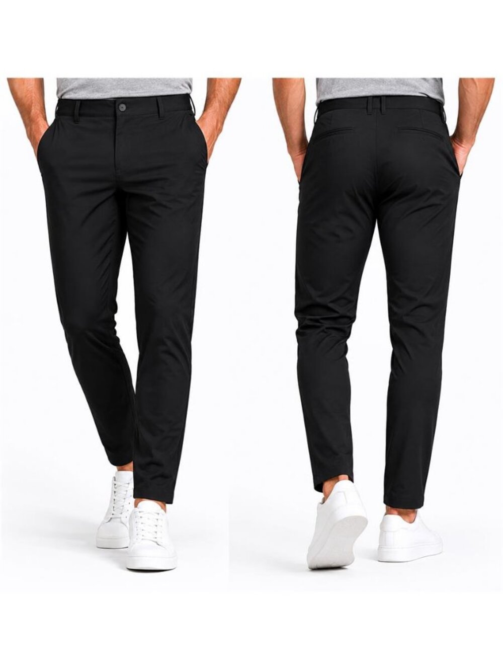 Rhone Commuter Pants Mens 36x32 Black Slim Taper Stretch Performance Travel
